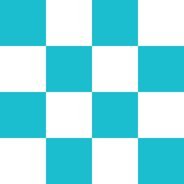Light Blue and White Checkerboard