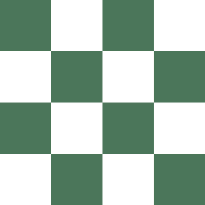 Como Green and White Checkerboard