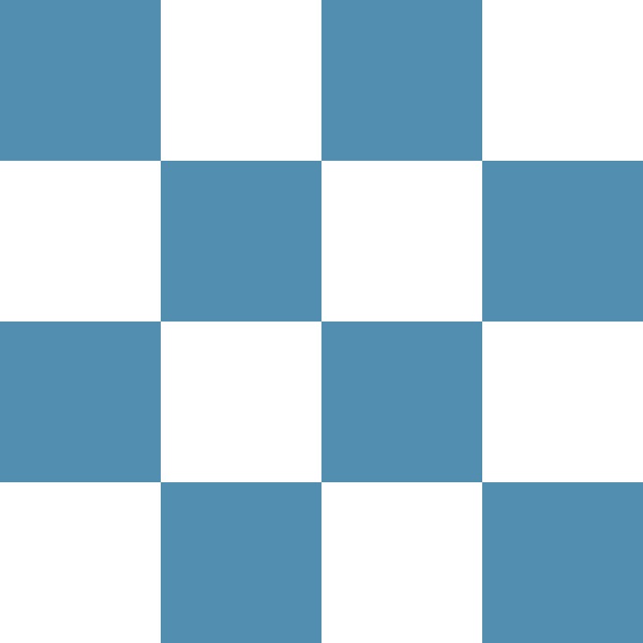 Dark Baby Blue and White Checkerboard