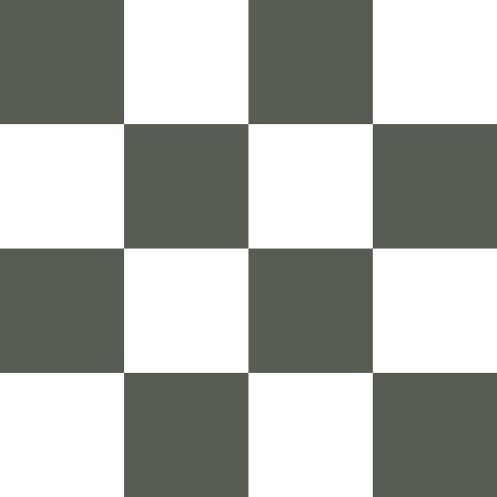 Siam Green and White Checkerboard