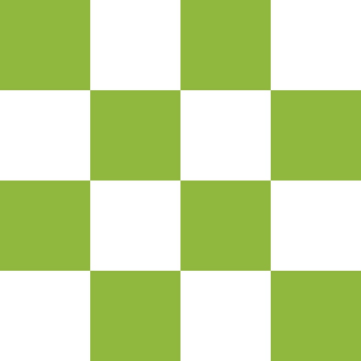 Yellow-Green and White Checkerboard
