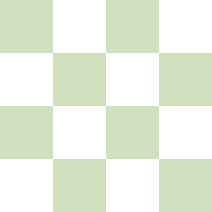Misty Green and White Checkerboard