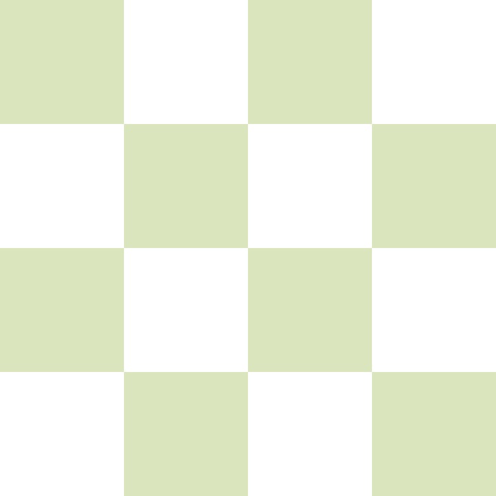 Almond Green and White Checkerboard