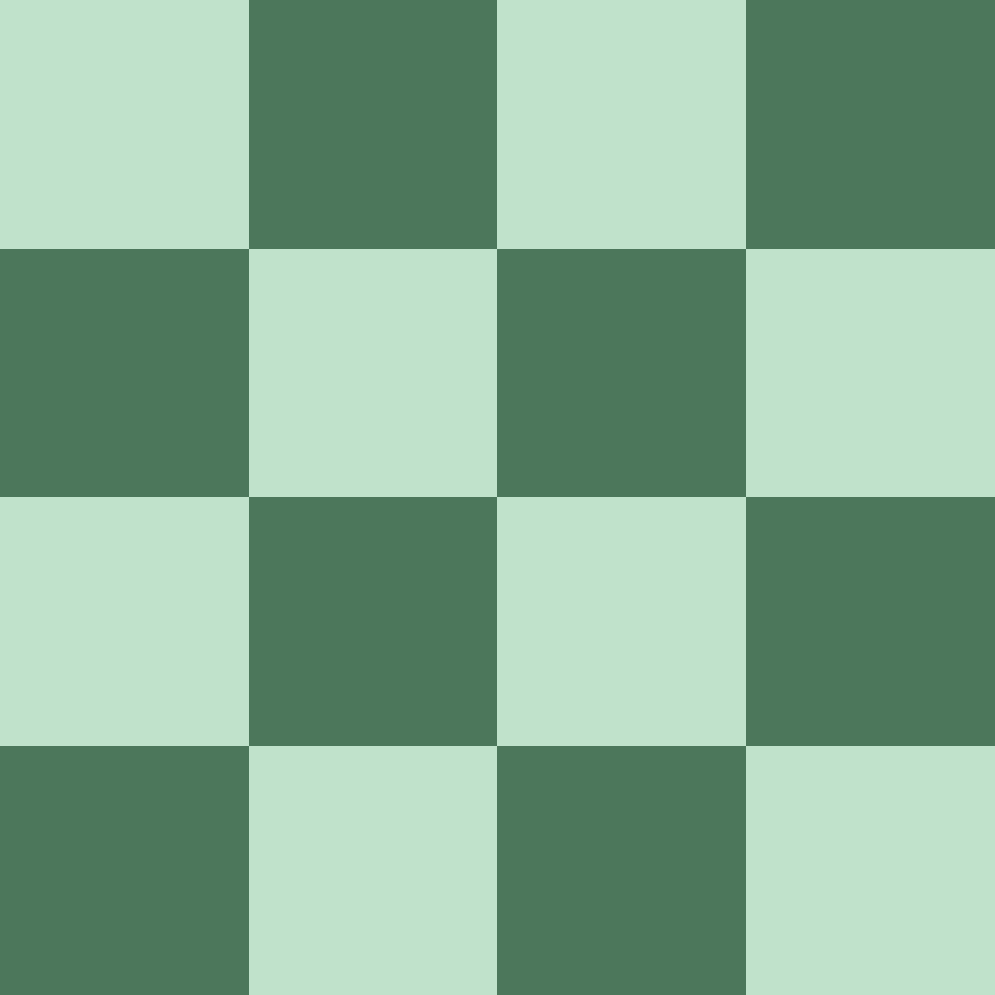 Hunter Green and Mint Green Checkerboard