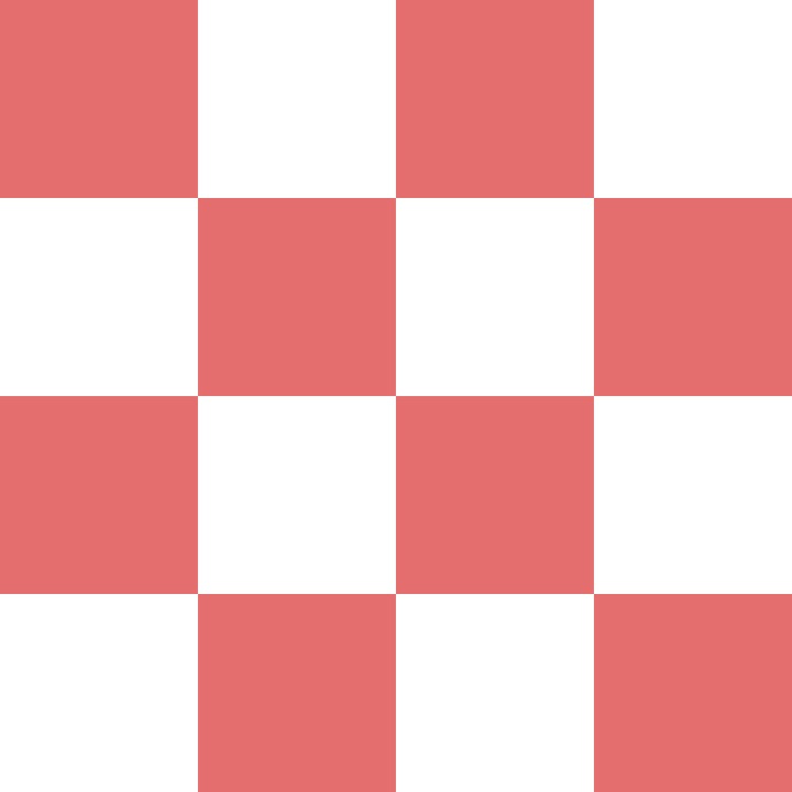 Froly Red and White Checkerboard