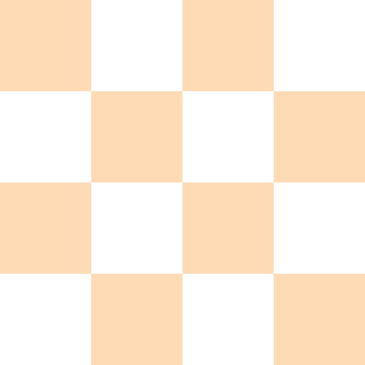 Pale Red-Orange and White Checkerboard