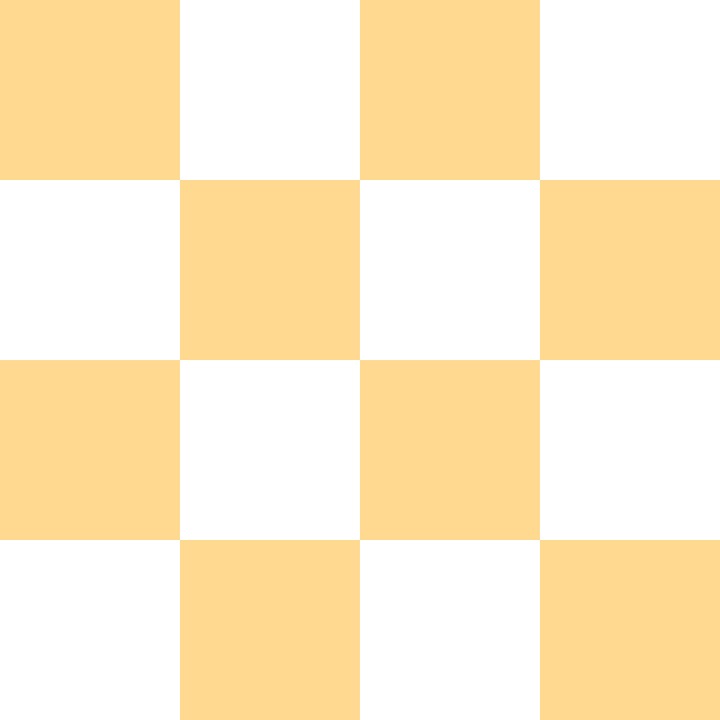 Light Bright Orange and White Checkerboard