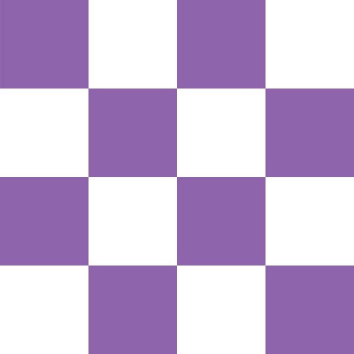 Lavender and White Checkerboard