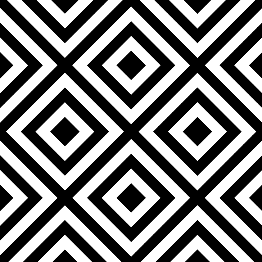 Black and White Diamond Pattern