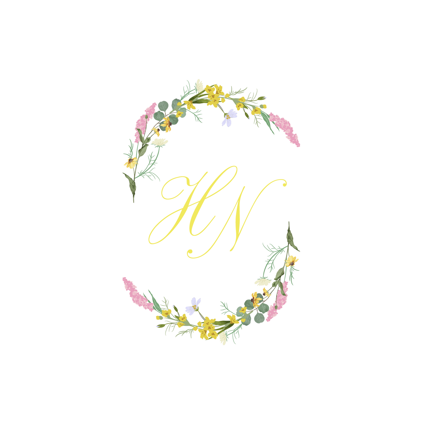 Bright Floral Capsule Monogram