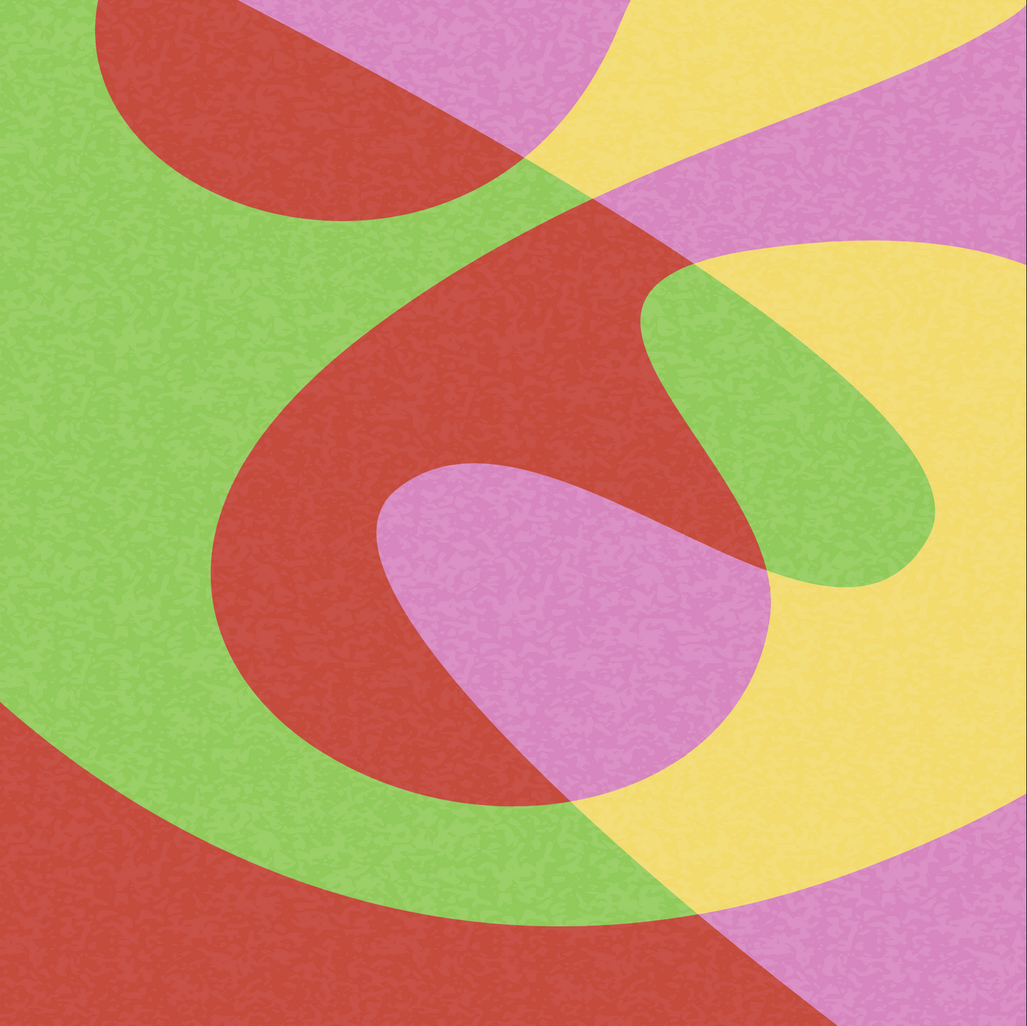 Red, Green, Pink and Yellow Pattern
