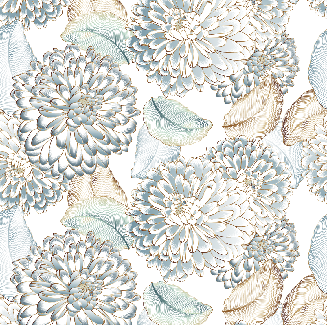Hydrangea Floral Pattern