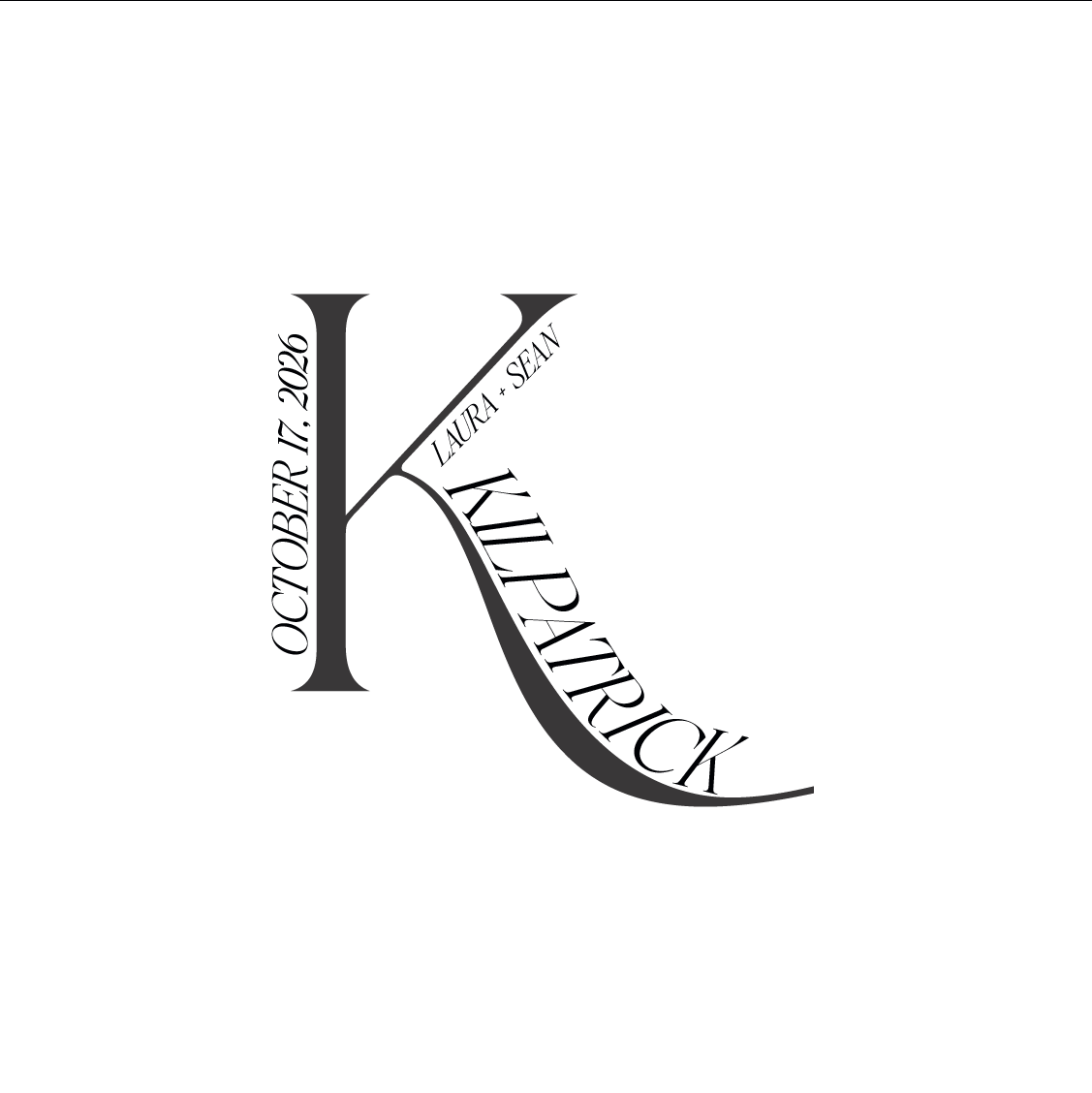 Big Initial with Details Monogram