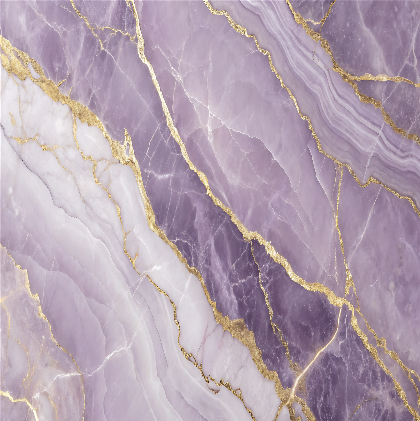 Purple Marble with Gold Streaks