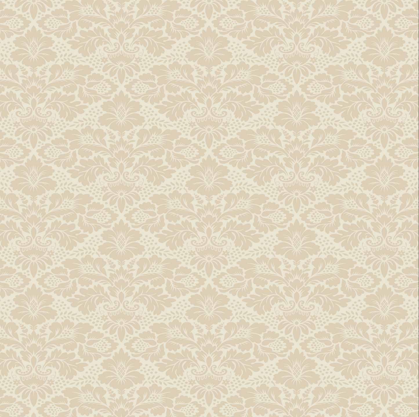 Tan Floral Diamond Pattern
