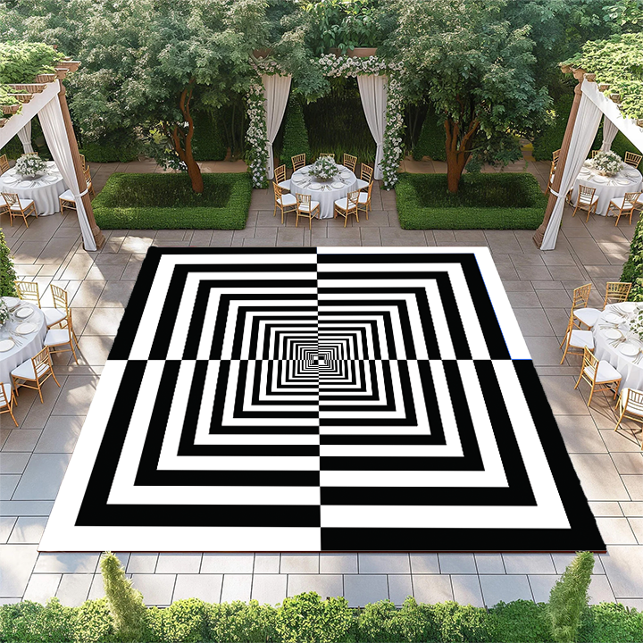 Black and White Optical Illusion