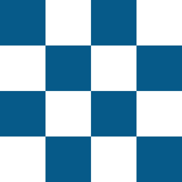 Blue and White Checkerboard