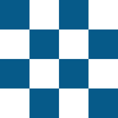 Blue and White Checkerboard