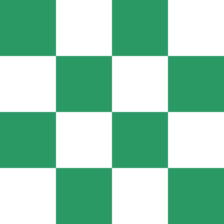 Eucalyptus and White Checkerboard