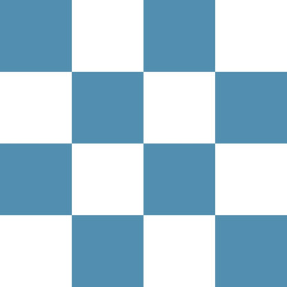 Dark Baby Blue and White Checkerboard