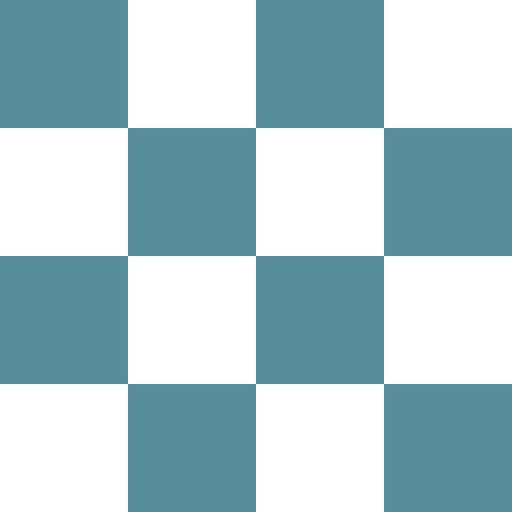 Light Green-Blue and White Checkerboard