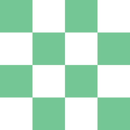 Felt Green and White Checkerboard
