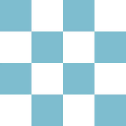 Baby Blue and White Checkerboard