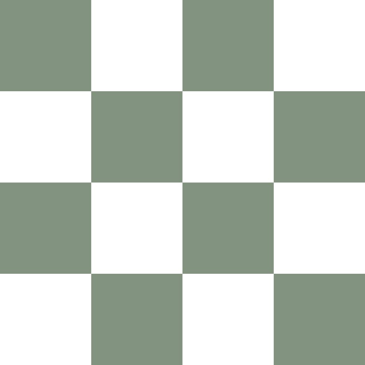 Spanish Green and White Checkerboard