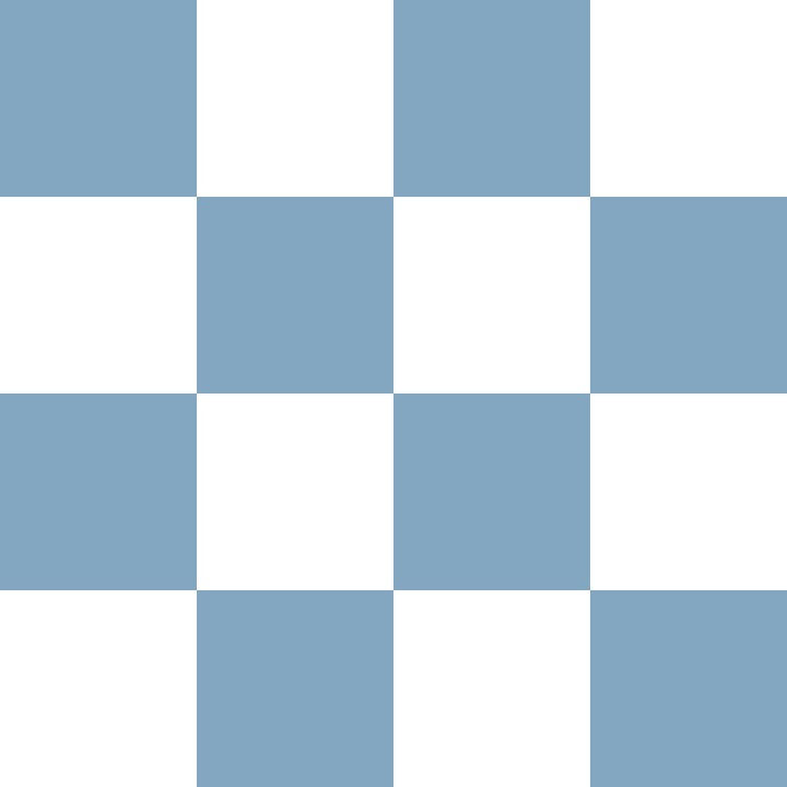 Gray-Blue and White Checkerboard