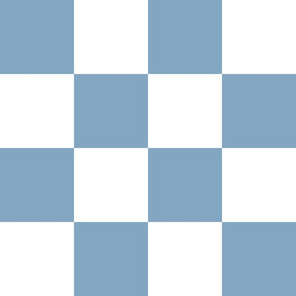 Gray-Blue and White Checkerboard