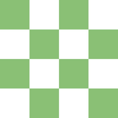 Olivine and White Checkerboard