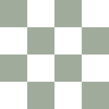 Moss and White Checkerboard