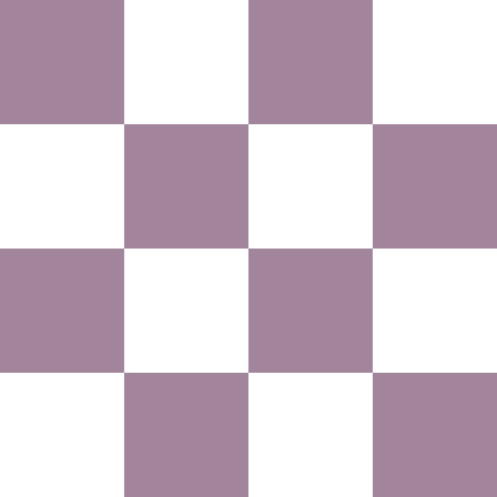 Mauve and White Checkerboard