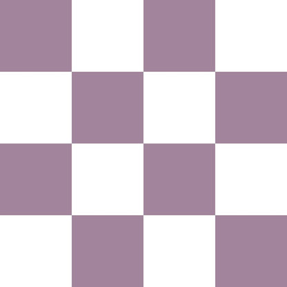 Mauve and White Checkerboard