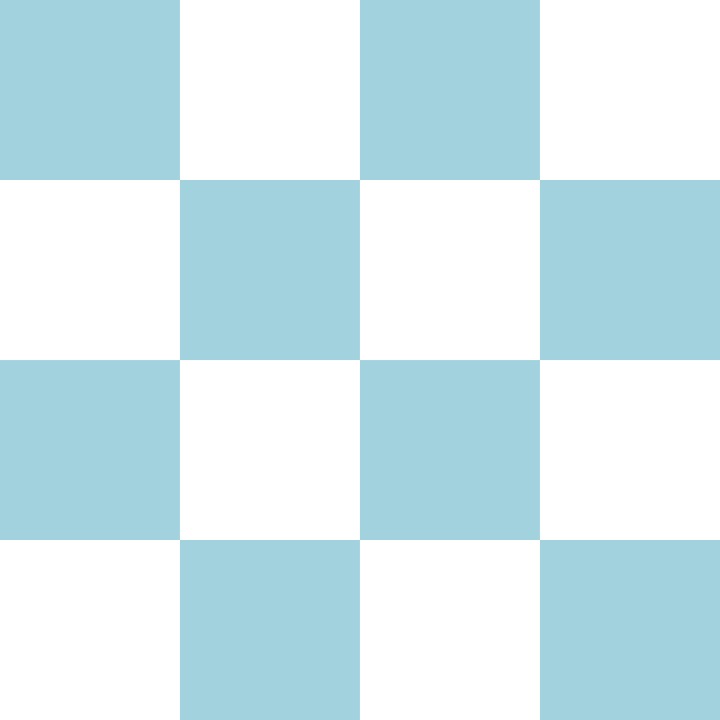 Sky Blue and White Checkerboard
