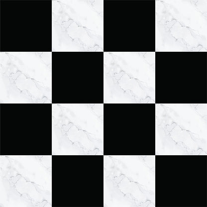 Black and Marble Checkerboard