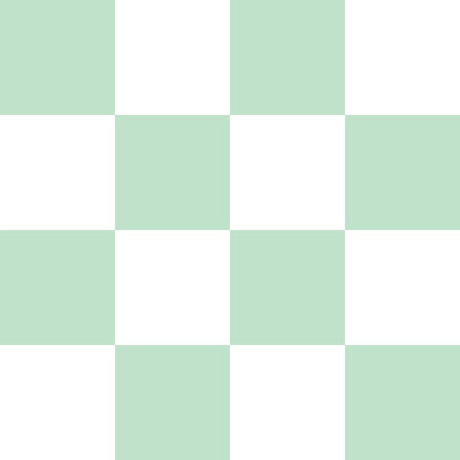Mint and White Checkerboard