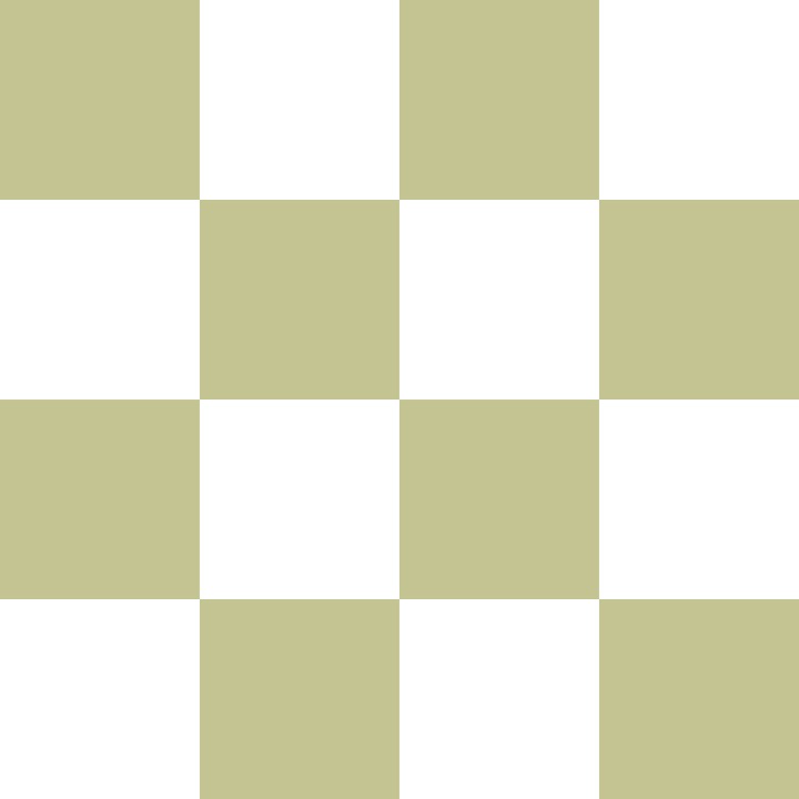 Olive and White Checkerboard