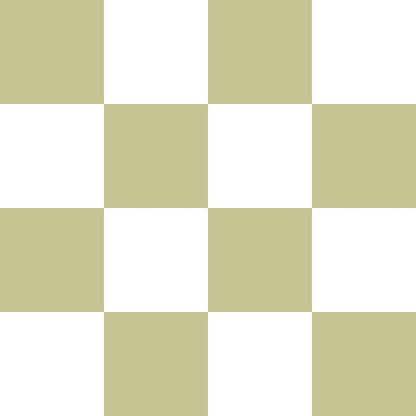 Olive and White Checkerboard