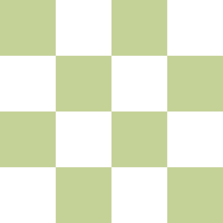 Thistle Green and White Checkerboard