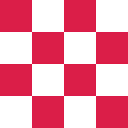 Crimson and White Checkerboard