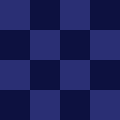 Double Dark Blue Checkerboard