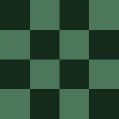 Dark Green and Hunter Green Checkerboard
