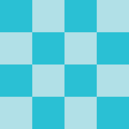 Powder Blue and Light Blue Checkerboard