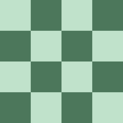 Hunter Green and Mint Green Checkerboard
