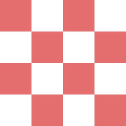 Froly Red and White Checkerboard