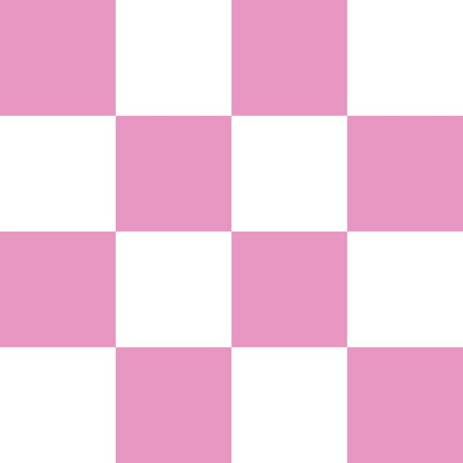 Pale Blush and White Checkerboard