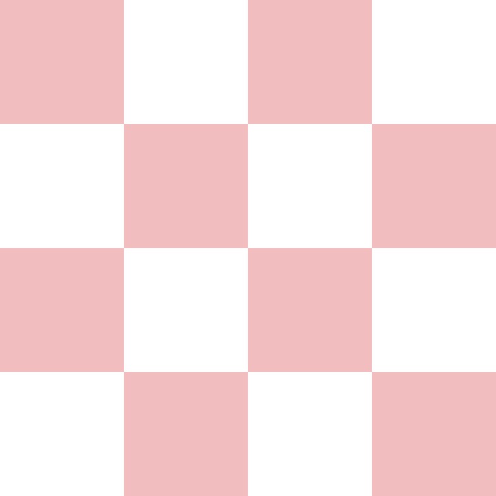 Rose Pink and White Checkerboard