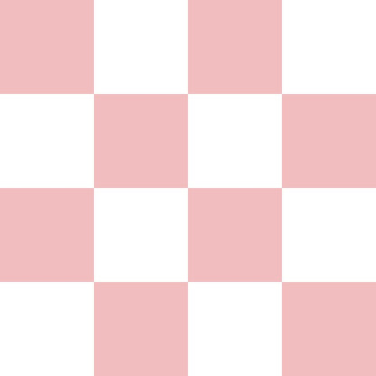 Rose Pink and White Checkerboard