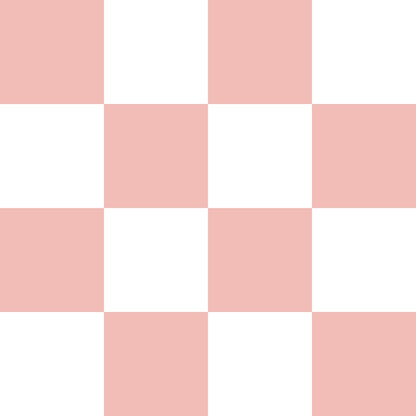 Sweet Pink and White Checkerboard